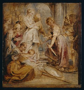 De ontdekking van Achilles tussen de dochters van Lykomedes, c.1618 door Peter Paul Rubens